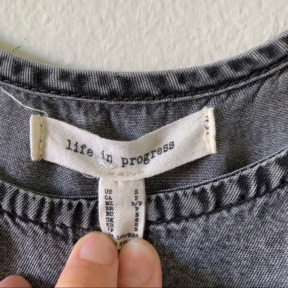 Life In Progress Black Jean High Low Tank Top - Picture 6 of 8